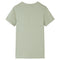 Kindershirt met korte mouwen 128 lichtkakikleurig