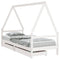 Kinderbedframe met lades 90x190 cm massief grenenhout wit