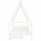 Kinderbedframe met lades 90x190 cm massief grenenhout wit