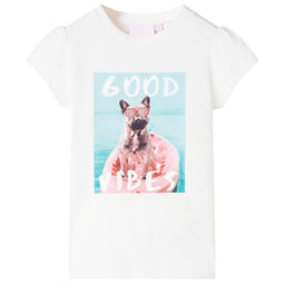 Kindershirt 116 ecru