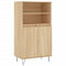 Hoge kast 60x36x110 cm bewerkt hout sonoma eikenkleurig