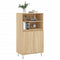 Hoge kast 60x36x110 cm bewerkt hout sonoma eikenkleurig