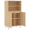 Hoge kast 60x36x110 cm bewerkt hout sonoma eikenkleurig