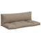 Palletkussens 2 st stof taupe