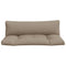 Palletkussens 2 st stof taupe
