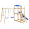 Schommelzitjes 2 st met klimstenen polyetheen blauw