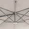INOWA Zweefparasol 3x3 mtr Aluminum-mediumgrijs