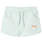 Kindershorts met trekkoord 128 gemengd lichtmintkleurig