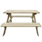 Picknicktafel voor kinderen 89x89,6x50,8 cm grenenhout