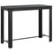 Tuinbartafel 140,5x60,5x110,5 cm poly rattan zwart