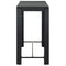 Tuinbartafel 140,5x60,5x110,5 cm poly rattan zwart