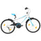 Kinderfiets 20 inch blauw en wit