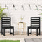 Tuinstoelen 2 st 40,5x48x91,5 cm massief grenenhout zwart