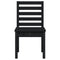 Tuinstoelen 2 st 40,5x48x91,5 cm massief grenenhout zwart