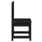 Tuinstoelen 2 st 40,5x48x91,5 cm massief grenenhout zwart