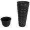 Plantenbak met uitneembare bak geribbeld 18/45 L PP antraciet