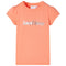 Kindershirt met kapmouwen 116 neonoranje