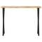 Wandtafel met natuurlijke rand 105x33x76 cm massief mangohout