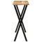 Wandtafel met natuurlijke rand 105x33x76 cm massief mangohout