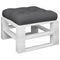 Palletkussen 50x50x12 cm stof grijs