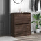 Schoenenkast 80x34x96,5 cm bewerkt hout bruineikenkleurig
