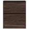 Schoenenkast 80x34x96,5 cm bewerkt hout bruineikenkleurig