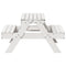 Picknicktafel voor kinderen 88x97x52 cm massief grenenhout wit
