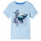 Kindershirt 128 lichtblauw