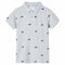 Kinderpoloshirt 104 gemleerd grijs