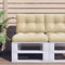 Palletkussen 60x40x12 cm stof beige