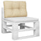 Palletkussen 60x40x12 cm stof beige