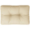 Palletkussen 60x40x12 cm stof beige