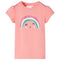 Kindershirt 140 lichtkoraalkleurig