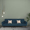 Slaapbank 2-zits fluweel blauw