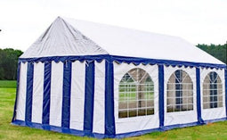 Premium Partytent PVC 4x6x2 mtr in Wit-Blauw