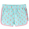 Kindershorts met trekkoord ijsjesprint 128 lichtmintkleurig