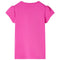 Kindershirt met kapmouwen 104 donkerroze