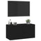 Tv-wandmeubel 80x34,5x40 cm zwart
