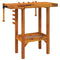 Werkbank met bankschroeven 92x48x83 cm massief acaciahout