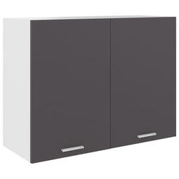 Hangkast 80x31x60 cm spaanplaat grijs