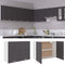 Hangkast 80x31x60 cm spaanplaat grijs