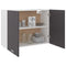 Hangkast 80x31x60 cm spaanplaat grijs