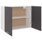 Hangkast 80x31x60 cm spaanplaat grijs