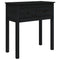 Wandtafel 70x35x75 cm massief grenenhout zwart