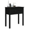 Wandtafel 70x35x75 cm massief grenenhout zwart
