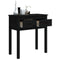 Wandtafel 70x35x75 cm massief grenenhout zwart