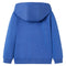 Kindervest met capuchon en rits 116 gemleerd blauw
