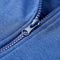 Kindervest met capuchon en rits 116 gemleerd blauw
