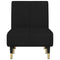 Chaise longue fluweel zwart