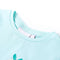 Kindershirt 92 lichtzeeblauw
